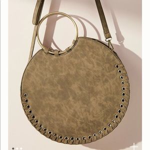 Anthropologie olive circle bag cross body